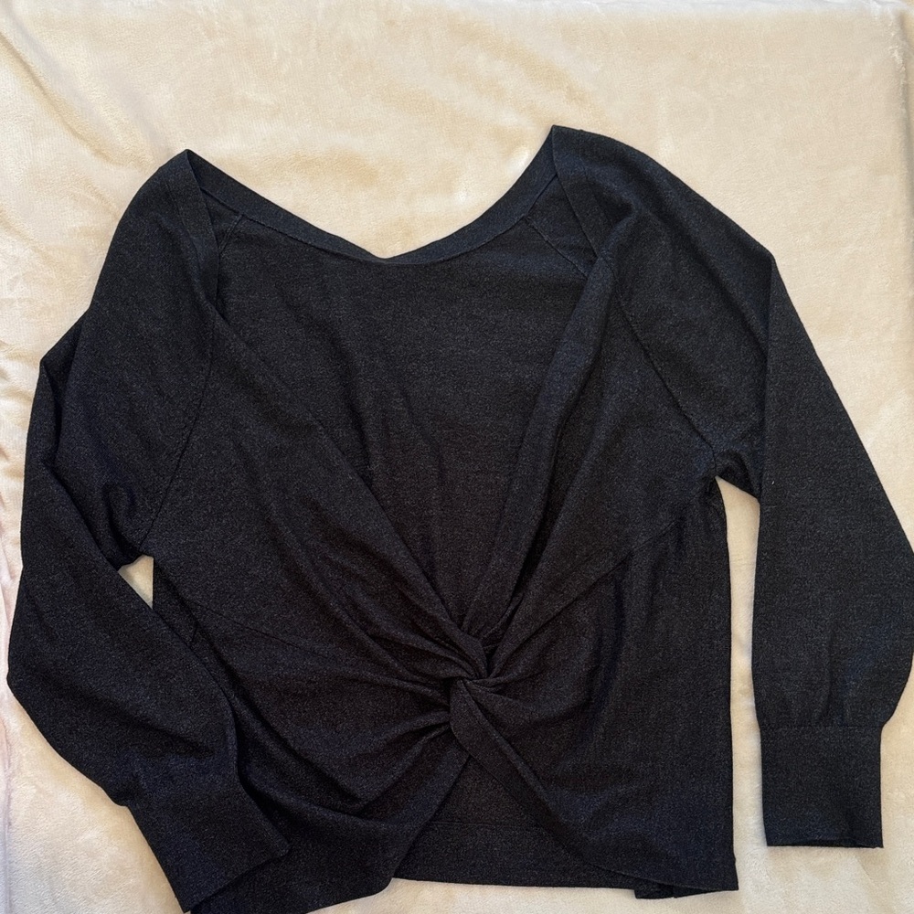 Victoria's Secret Crew Neck Twisted-Back Sweater - Picture 3 of 4